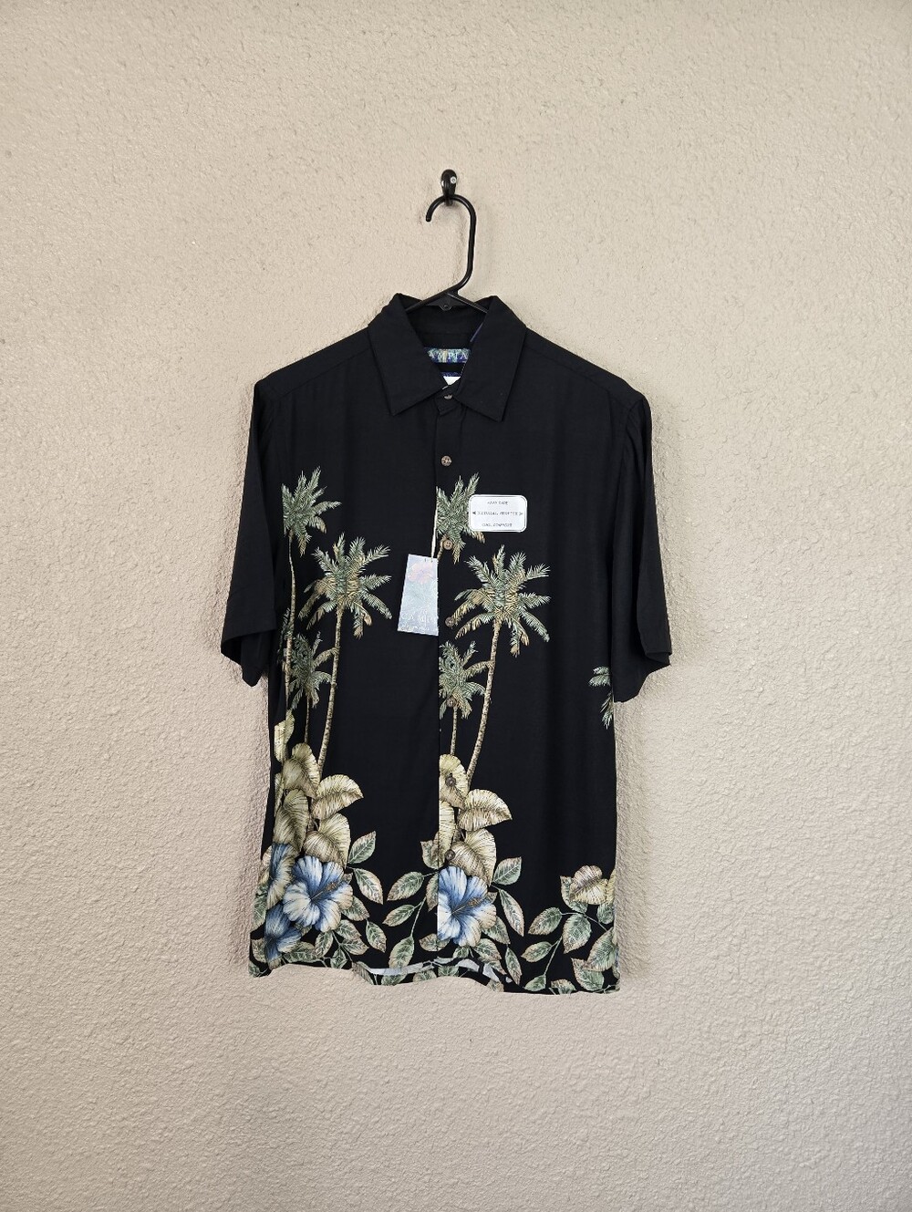 Campia Mens Black Sport Shirt Size Small New With Tags #2C576